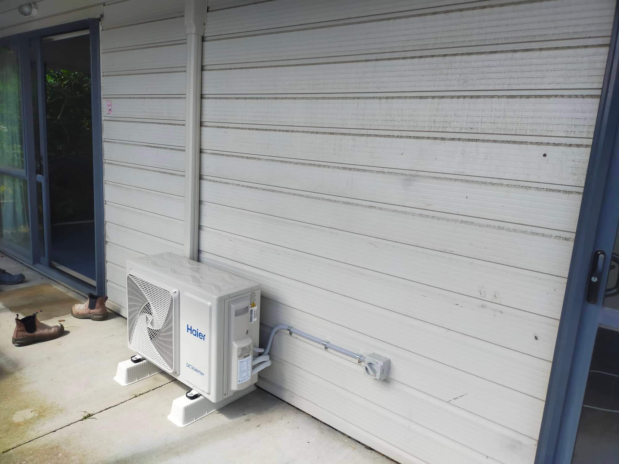 Indoor unit above doorway