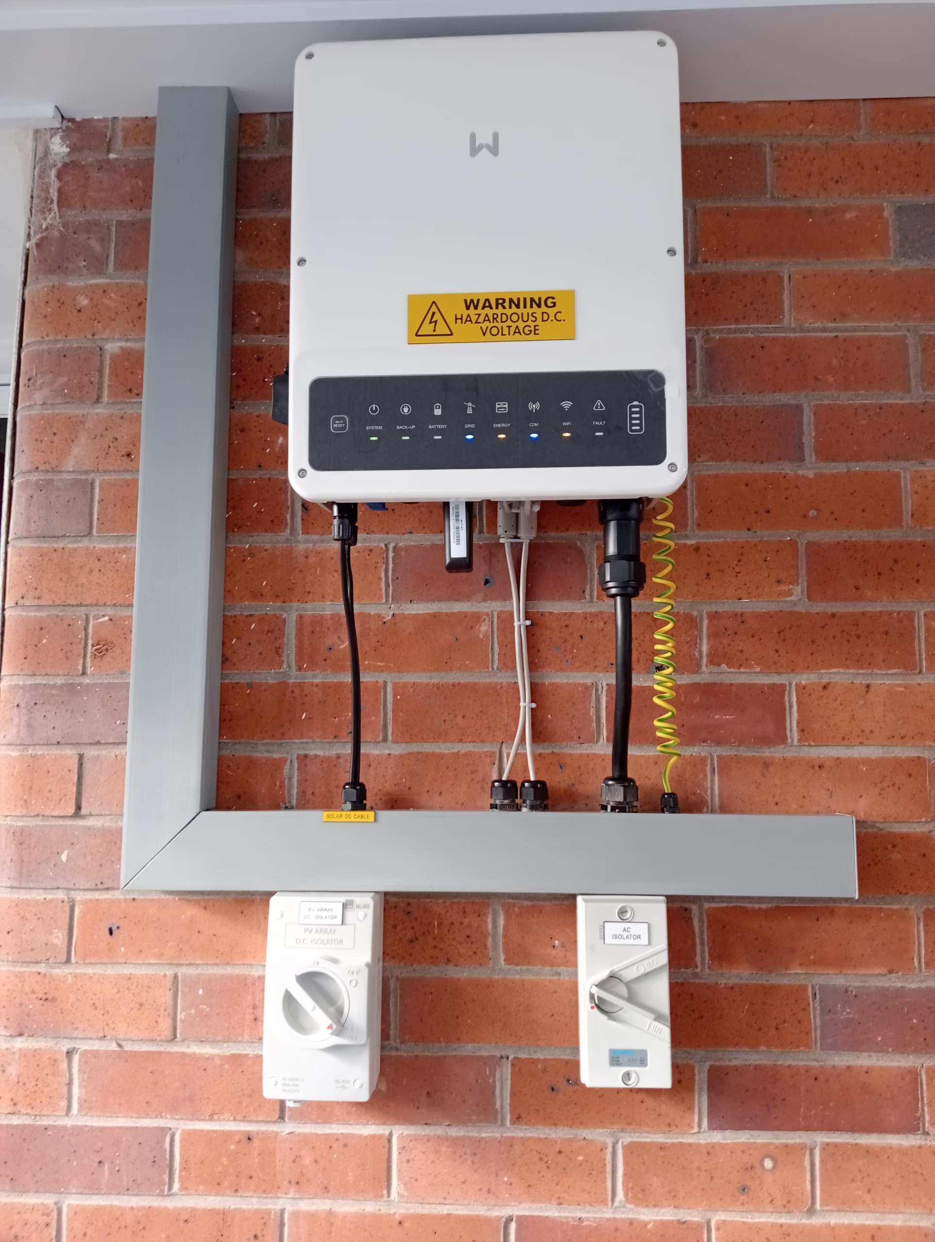 Rooftop solar array installed by DaD Electrical